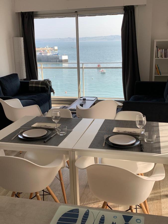 Appartement Design VIII - Port Rosmeur - Sublime Vue Mer 杜瓦讷内 外观 照片