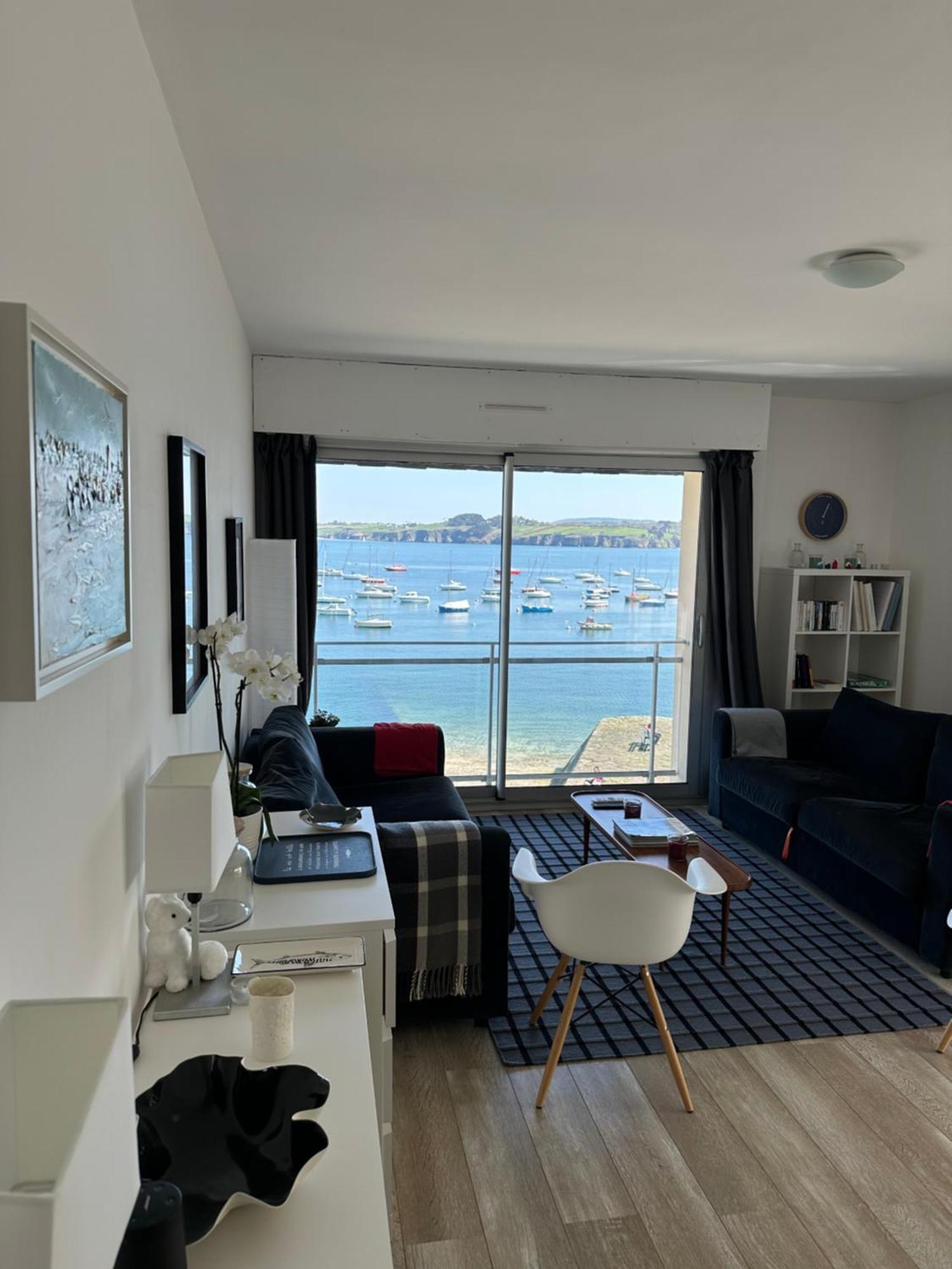 Appartement Design VIII - Port Rosmeur - Sublime Vue Mer 杜瓦讷内 外观 照片